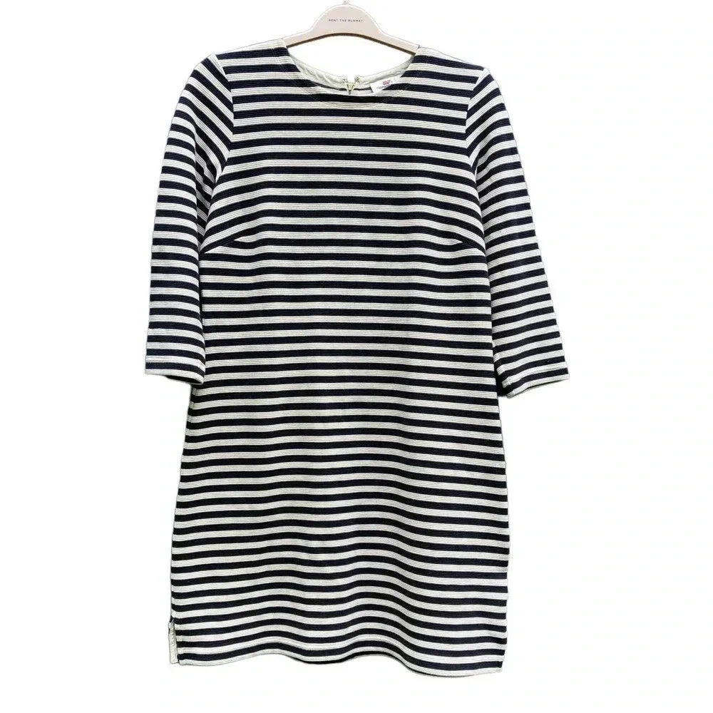 Vineyard Vines Women White Black Shift Dress Medium